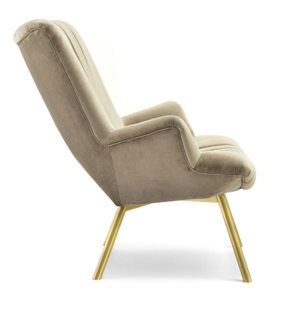 Relaxační křeslo Lanzaris (zlatá)