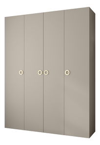 Šatní skříň 190 cm Carmela 50-1 (kašmír + zlatá)