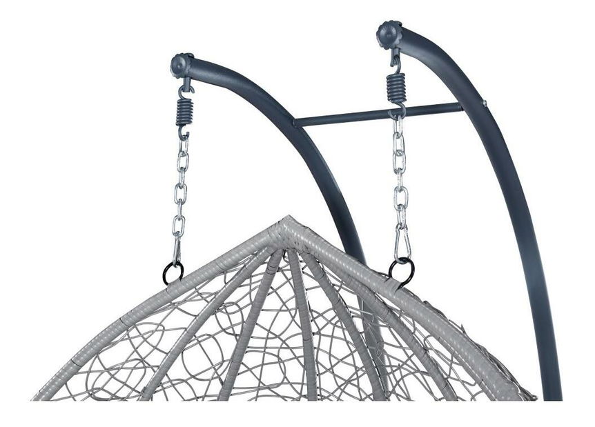 Závěsné dvojkřeslo Deber (šedá)