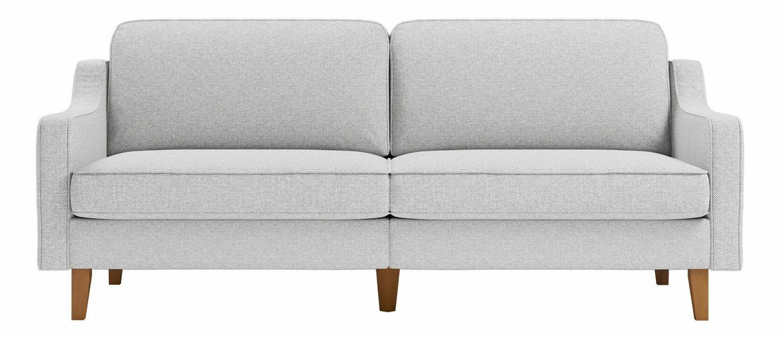 Pohovka trojsedačka Dělají E (mlhavá šedá + ořech)