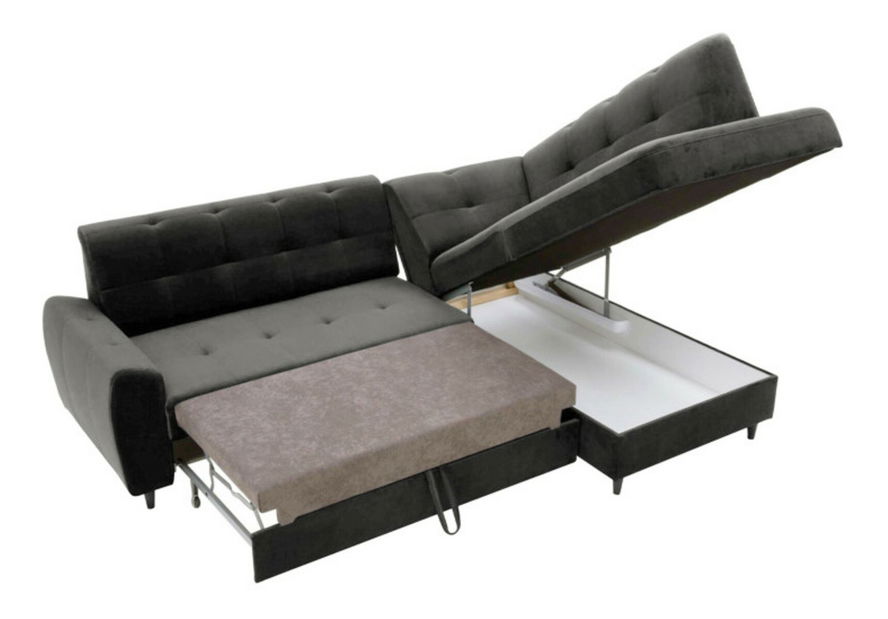 Rohová sedačka Asana (tmavě šedá) (P)