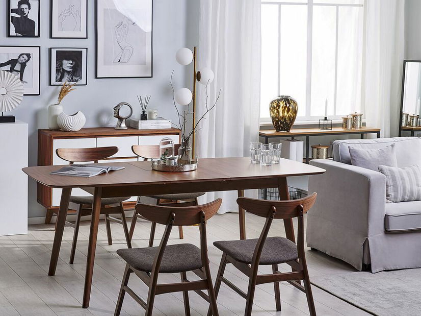 Jídelní stůl Medo (pro 4 až 6 osob) (tmavé dřevo)