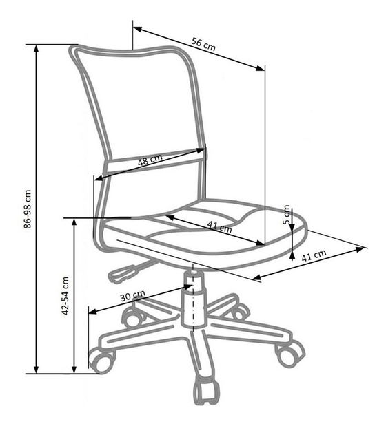 Dětská židle Dixie (růžová)