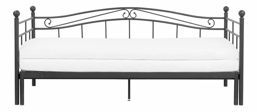 Jednolůžková postel 80 cm TULO (s roštem) (černá)