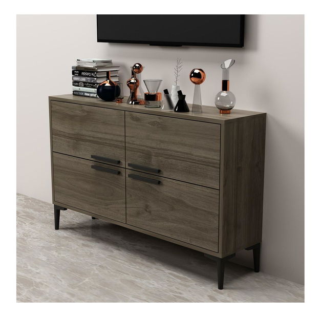 TV stolek/skříňka Kipobu (ořech)