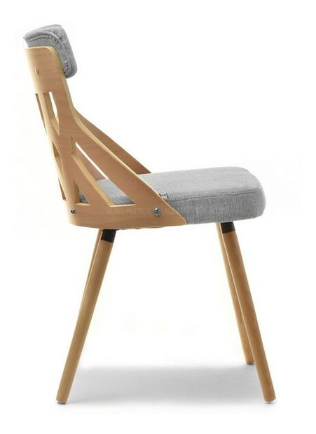 Židle Crab (bukově šedá + buk)