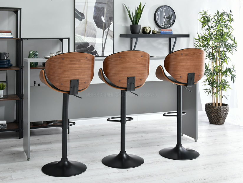 Židle Hope (ořech tmavý + černá)