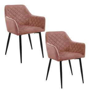 Jidelní židle Sunanda (růžová) (2ks)
