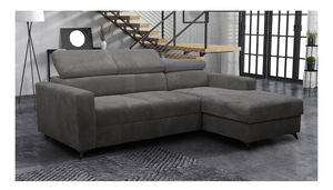 Rohová sedačka Laviosuna Premium (tmavě šedá) (s úl. prostorem) (P)