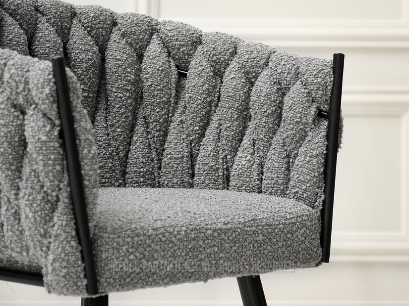 Židle Roza (šedá + černá)