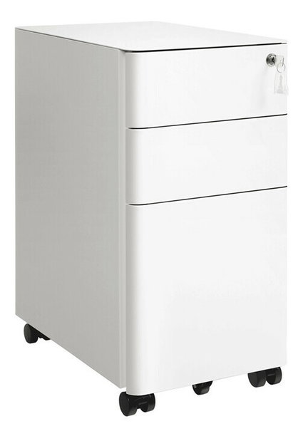 Skříňka na kolečkách Amios (bílá)