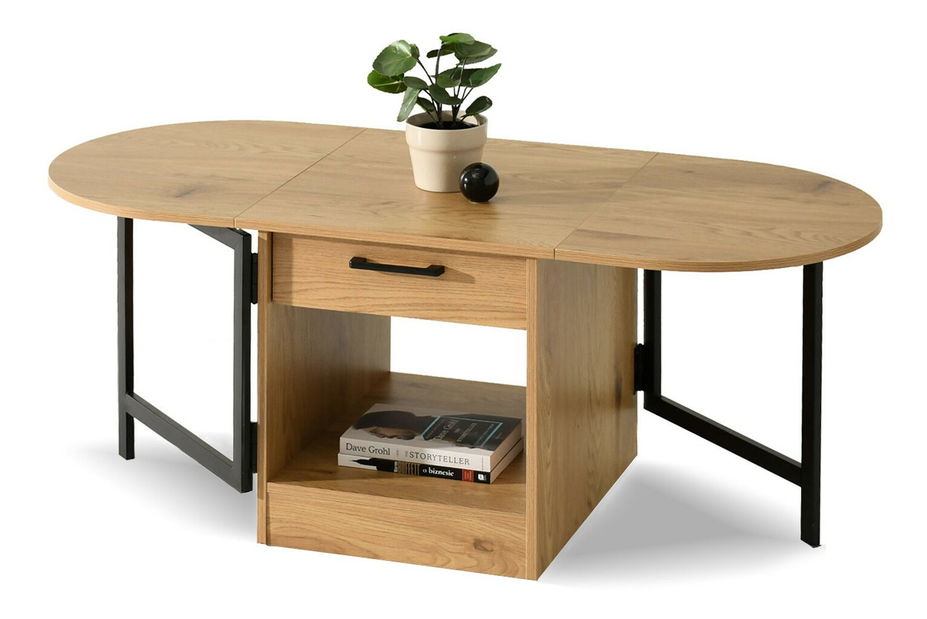 Konferenční stolek Espana (dub černý + černá)