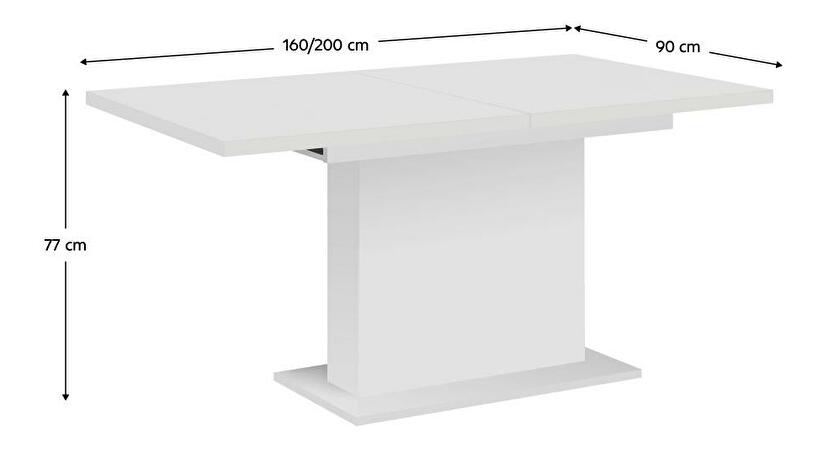 Rozkládací jídelní stůl Bovata (bílá) (pro 6-8 osob)