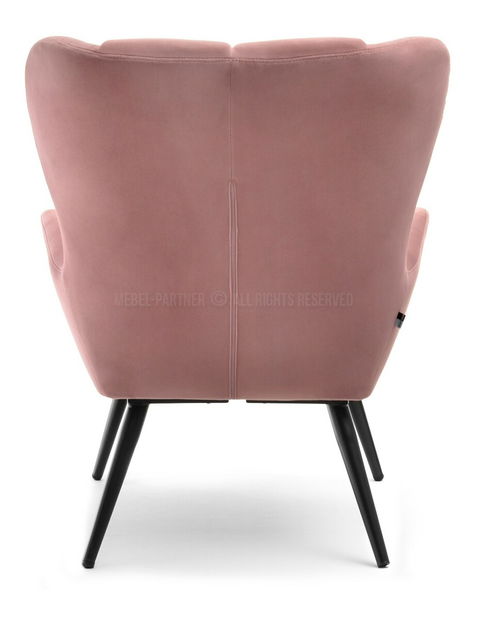 Křeslo Kikino (růžová + černá)