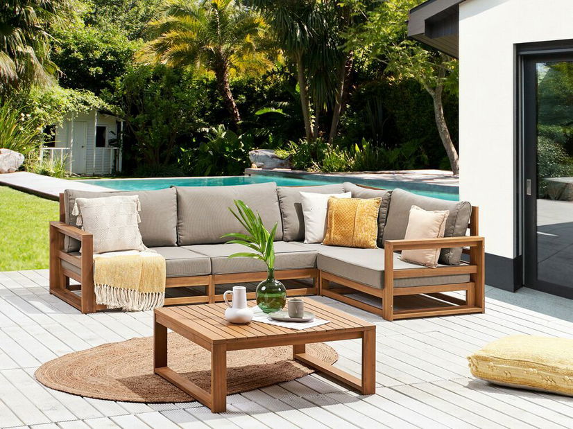 Zahradní sestava Timza (světlé akáciové dřevo)