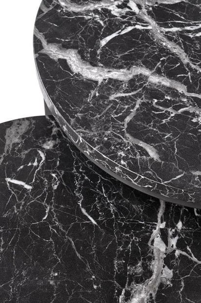 Set 2 ks. konferenčních stolků Owen (černá)