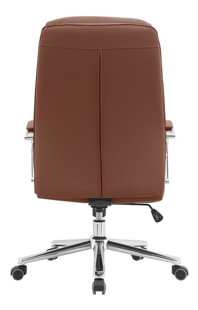 Kancelářské křeslo Adonyx (hnědá camel + chrom)