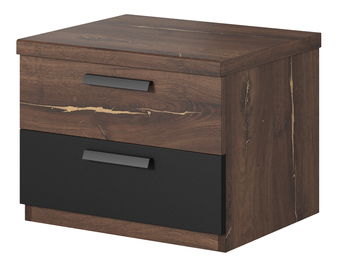 Noční stolek Signat Typ 22 (černá + dub flagstaff)