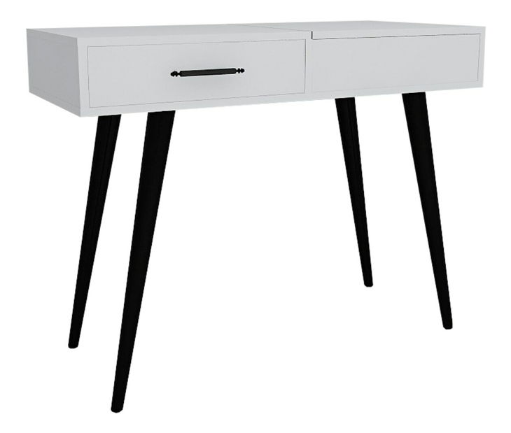 Toaletní stolek Randy (Bílá + Černá) *bazar