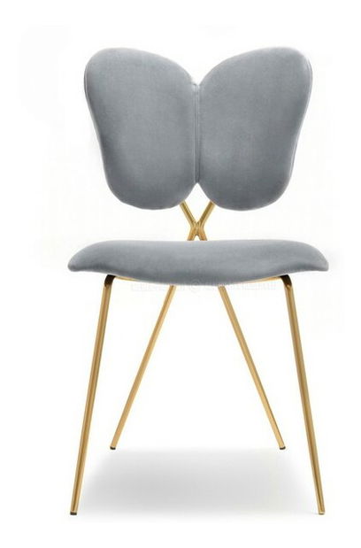 Židle Wrangler (šedá + zlatá)