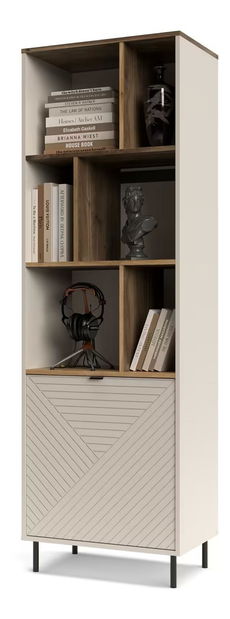 Regál Eliminados 1 (kašmír + dub castello)