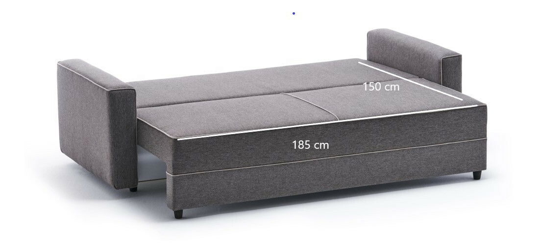 Pohovka trojsedačka Emilie (Hnědá)