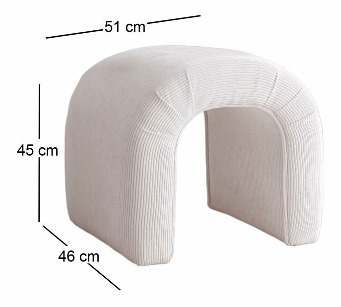 Taburetka Naos 1 (bílá)