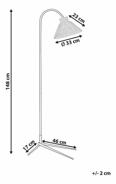 Stojanová lampa Kerza (přírodní)