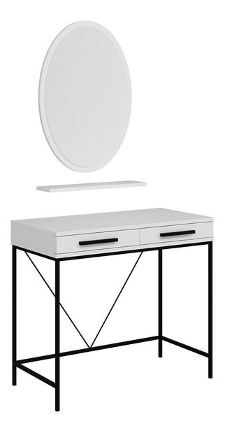 Toaletní stolek Sariel (bílá)