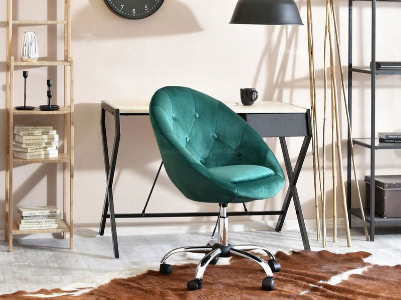 Křeslo Lush 4 (zelená + chromová)