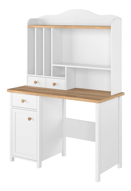 PC stolek Kokos KS-4 (bílá + dub nash)