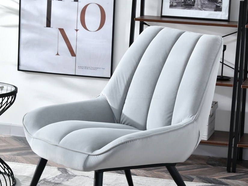 Křeslo Zolta (šedá + černá)