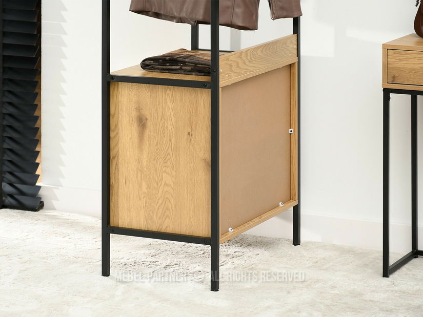 Regál Mutismo (dub + černá)