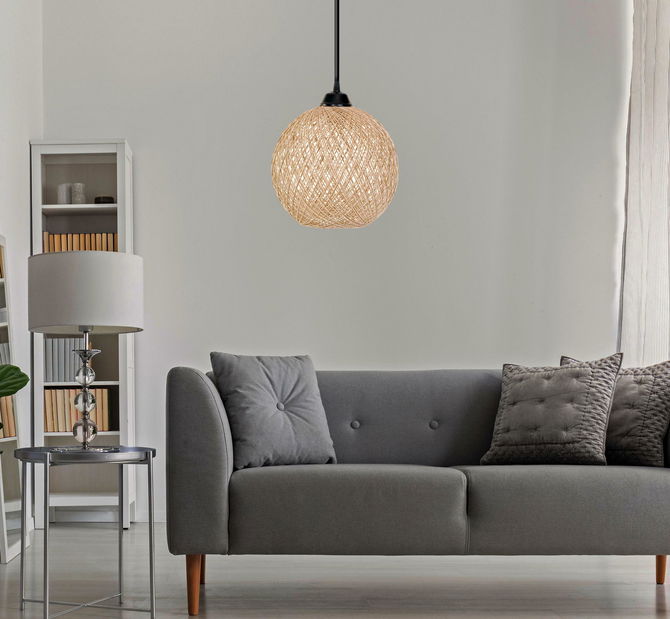 Stropní svítidlo Clamonerta 2 (bílá + hnědá)