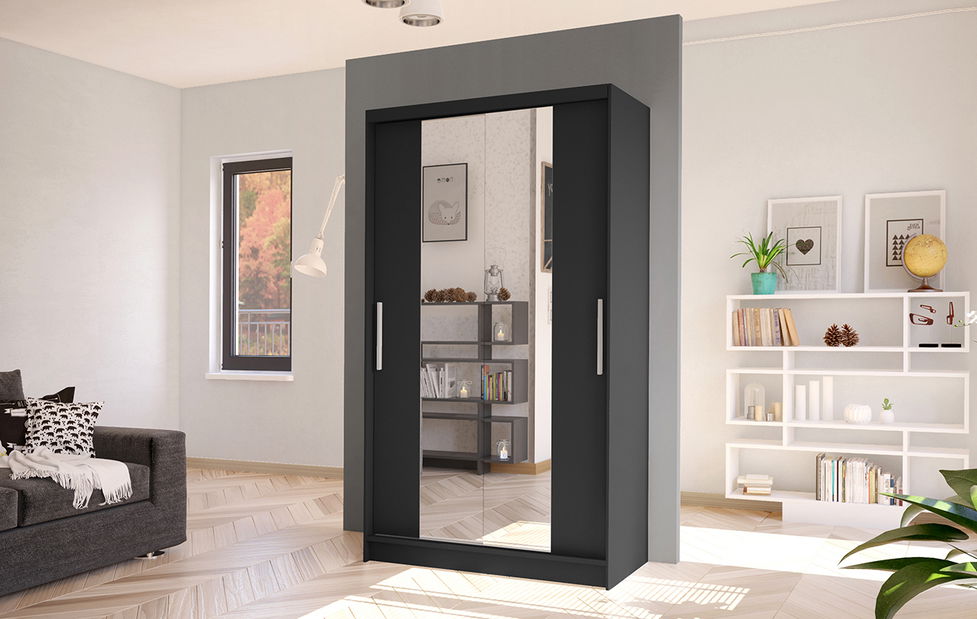 Šatní skříň Coletta II (černá)