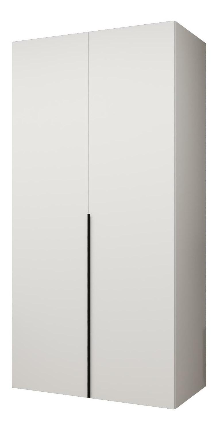 Šatní skříň 100 cm Alice 1 (bílá + černá)