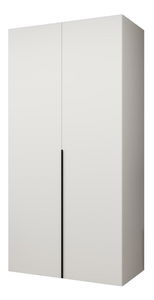 Šatní skříň 100 cm Alice 1 (bílá + černá)