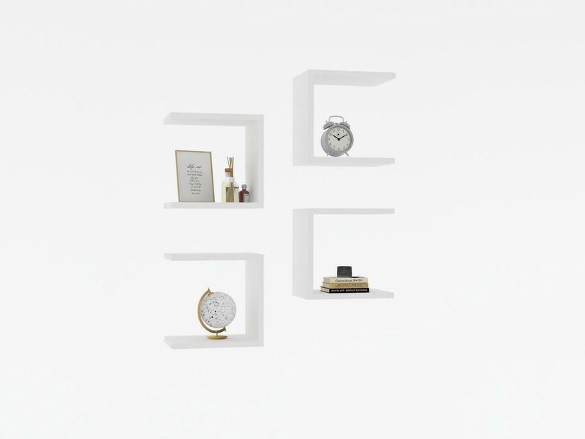 Set 4ks. polic Donete (bílá)