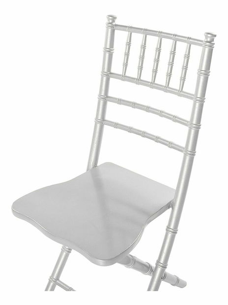 Set 4 ks jídelních židlí MASSA (stříbrná)