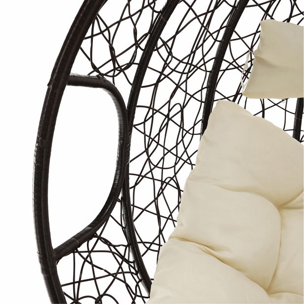 Závěsné křeslo Dali (hnědá)