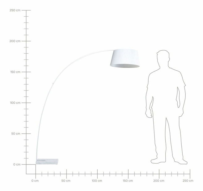 Stojanová lampa Berke (bílá)