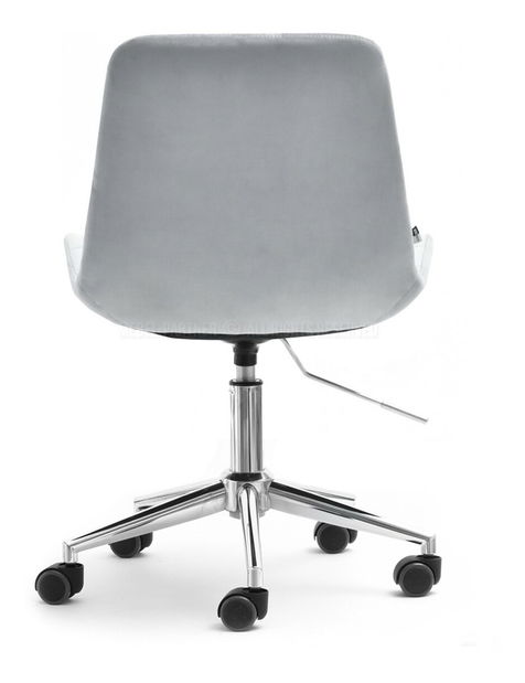 Židle Eleanor (šedá + chromová)