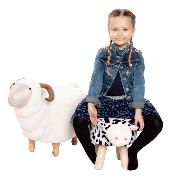 Taburetka Miley (bílá + černá)