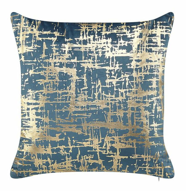 Sada 2 ozdobných polštářů 45 x 45 cm Garden (modrá)