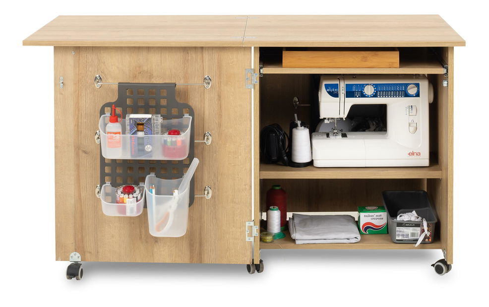 Pracovní stůl na kolečkách Wernalo 1 (dub riviera)