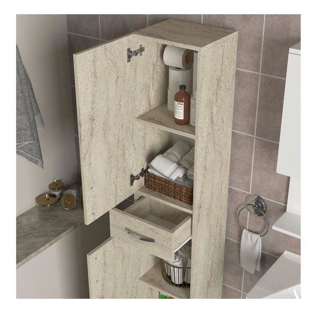 Koupelnová skříňka Sun (travertin)