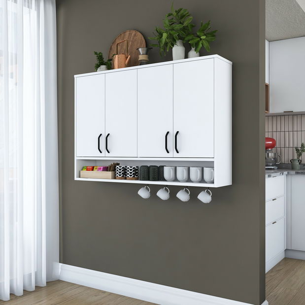 Kuchyňská horní skříňka Jeano (bílá)