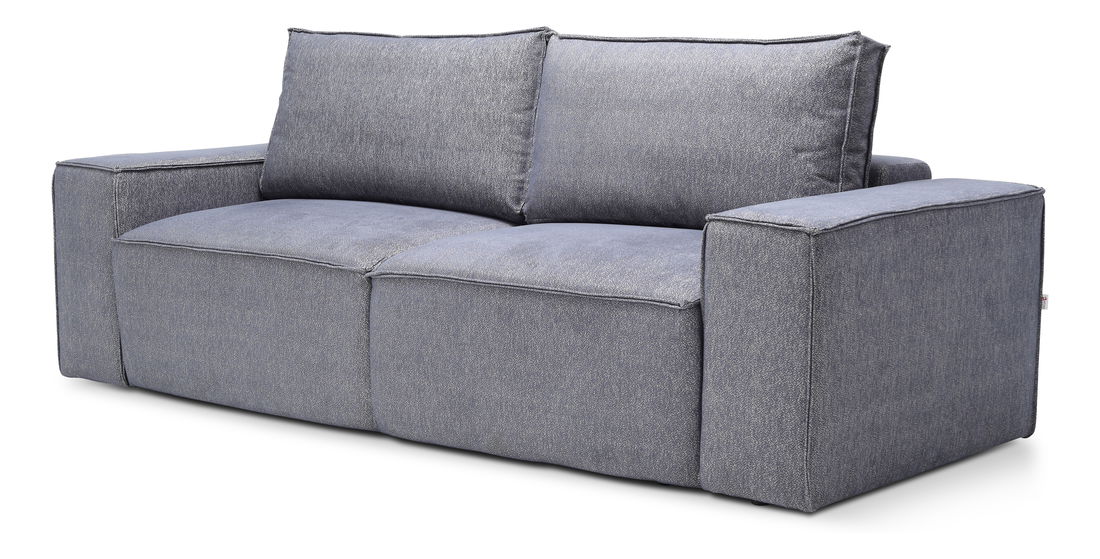 Pohovka Shala 04 (světle šedá) (s taburetkou)