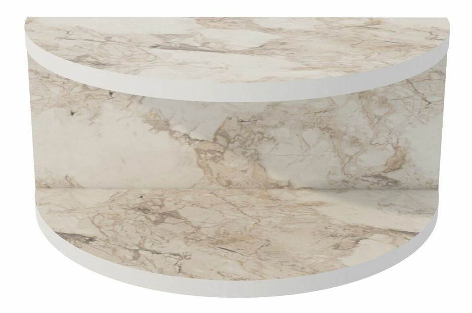 Noční stolek Belnek (mramor bílý)