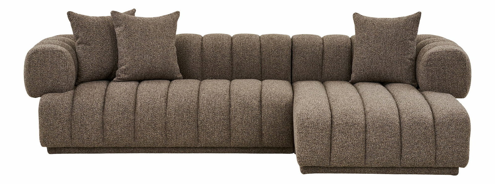 Rohová sedací souprava (P) Aeaveta 2 (hnědá)